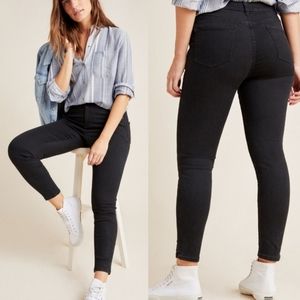 Anthropologie Pilcro Black High Rise Denim Legging Size 29